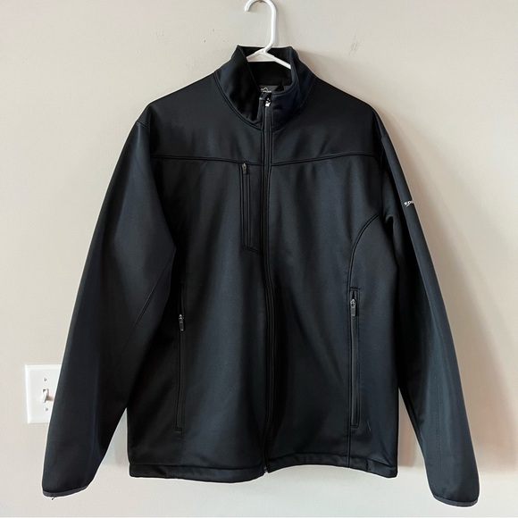 NWOT! Eddie Bauer Soft Shell Light-Weight Fall Jacket - Black - Picture 1 of 10
